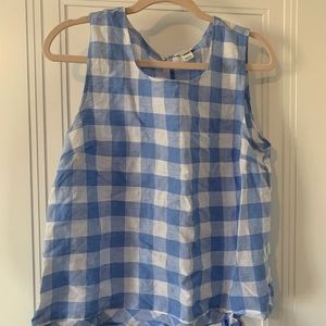 Jcrew Gingham tank top